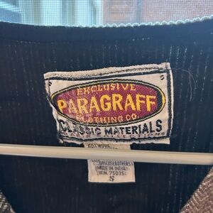 Vintage paragraff vest patch work 60% wool size small